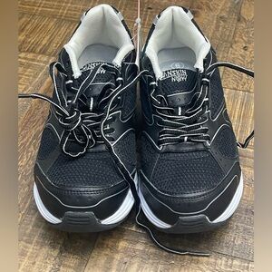 Danskin Now Athena Women's rocker bottom toning sneakers in black and silver